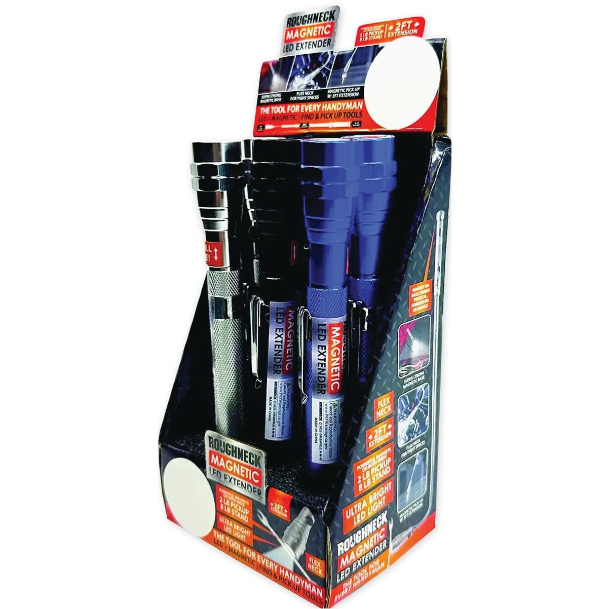 Rougneck LED Flashlight Extender Tool with Magnetic Stand