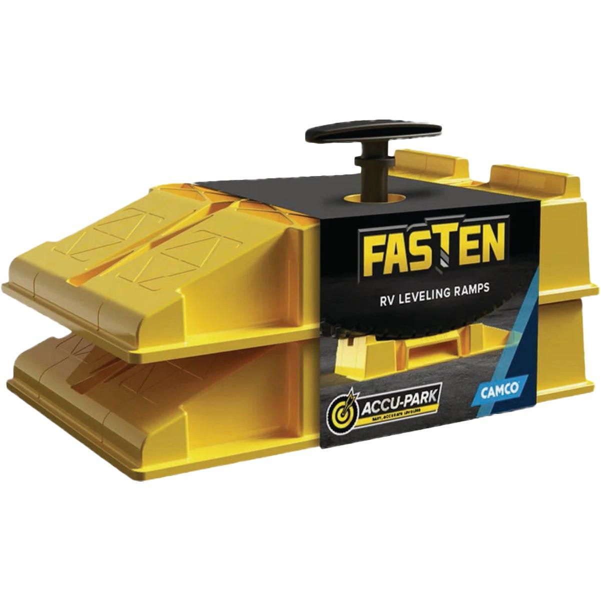 Camco FasTen Premium RV Leveling Trailer Ramps (2-Pack)