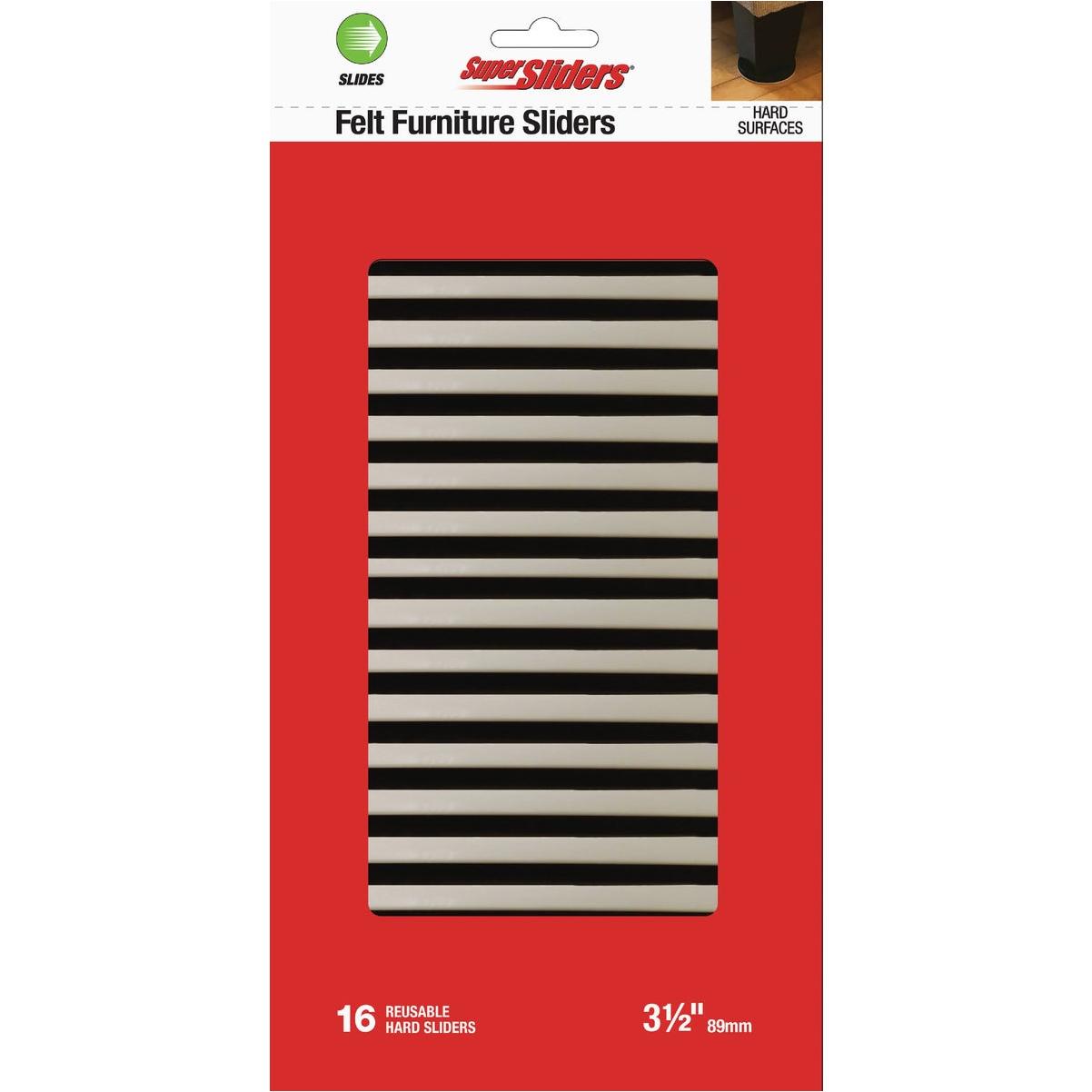 Super Sliders 3-1/2 In. Felt Furniture Sliders (16-Pack)