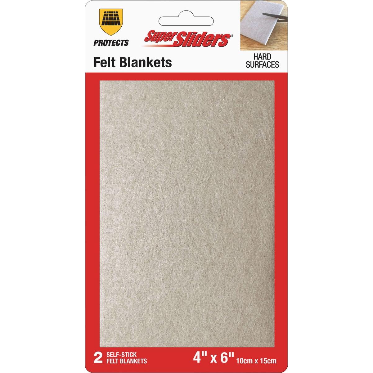 Super Sliders 4 In. x 6 In. Beige Blanket (2-Piece)