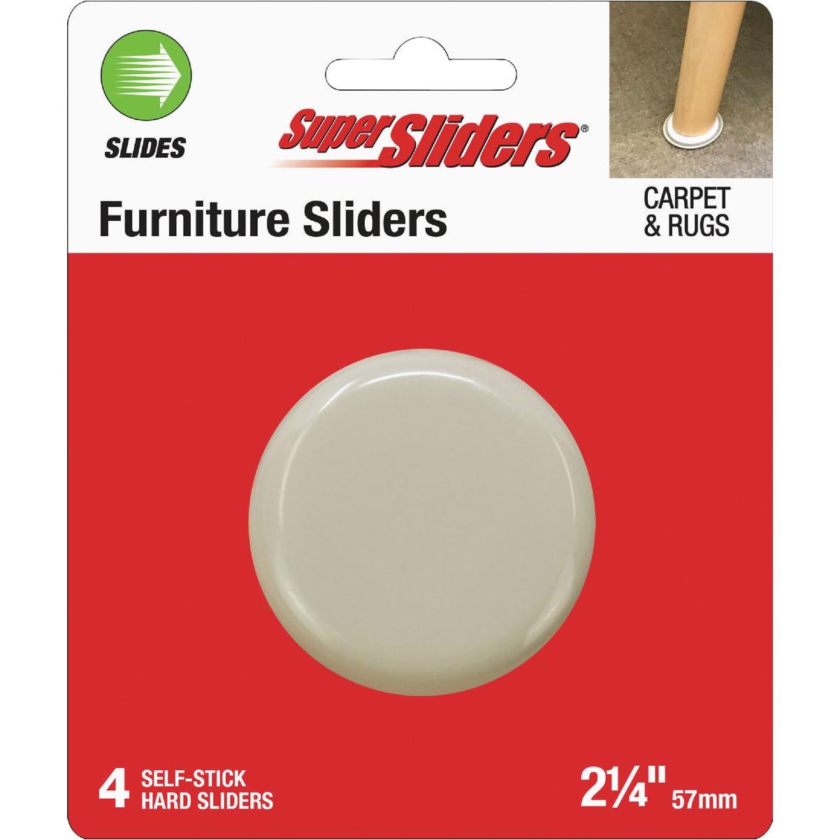 Super Sliders 2 In. Hard Plastic Furntiure Glides (4-Pack)