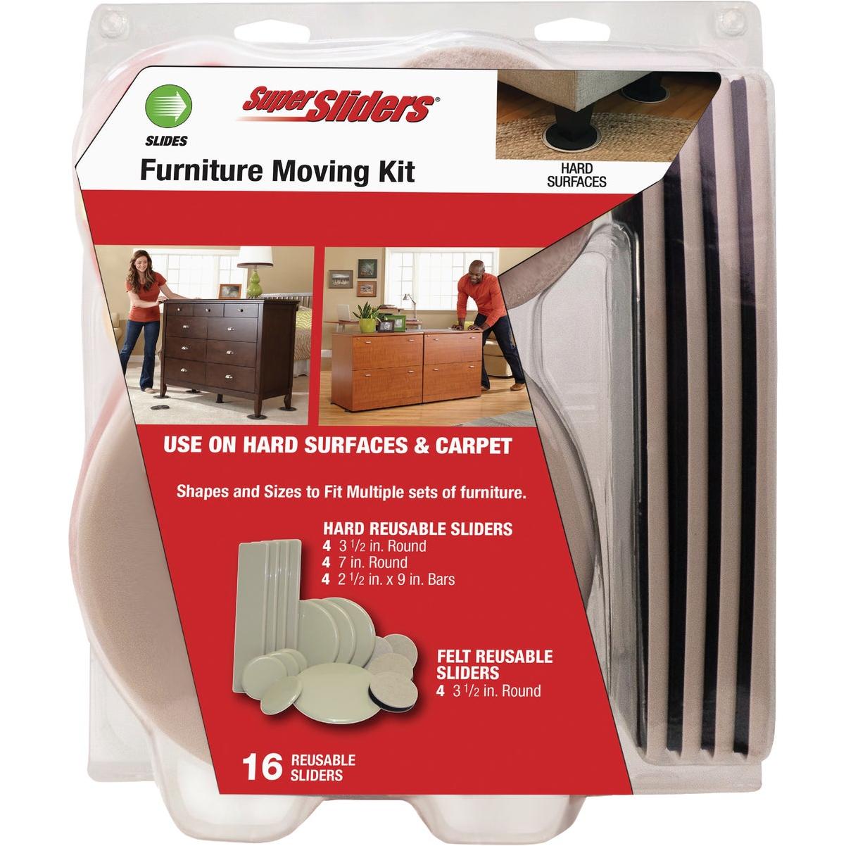 Super Sliders Furniture Glide Moving Kit (16-Piece)