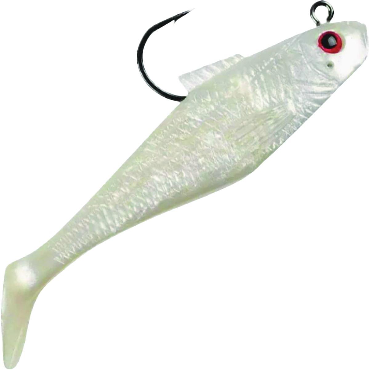 Berkley PowerBait 2 In. Pearl Red Dot Pre-Rigged Swim Shad Lure (5-Pack)