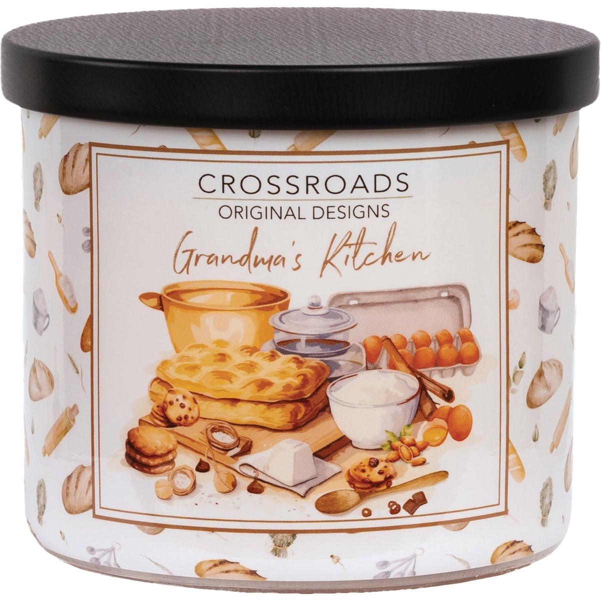 Crossroads Original Designs 15 Oz. Wrapped Jar Candle, Grandma's Kitchen