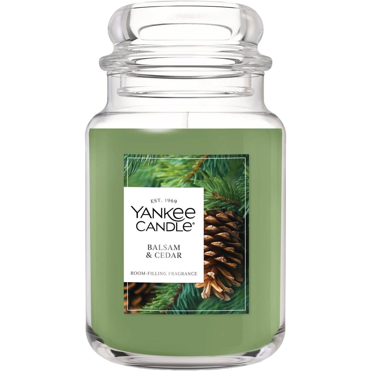 Yankee Candle 22 Oz. Balsam & Cedar Large Jar Candle