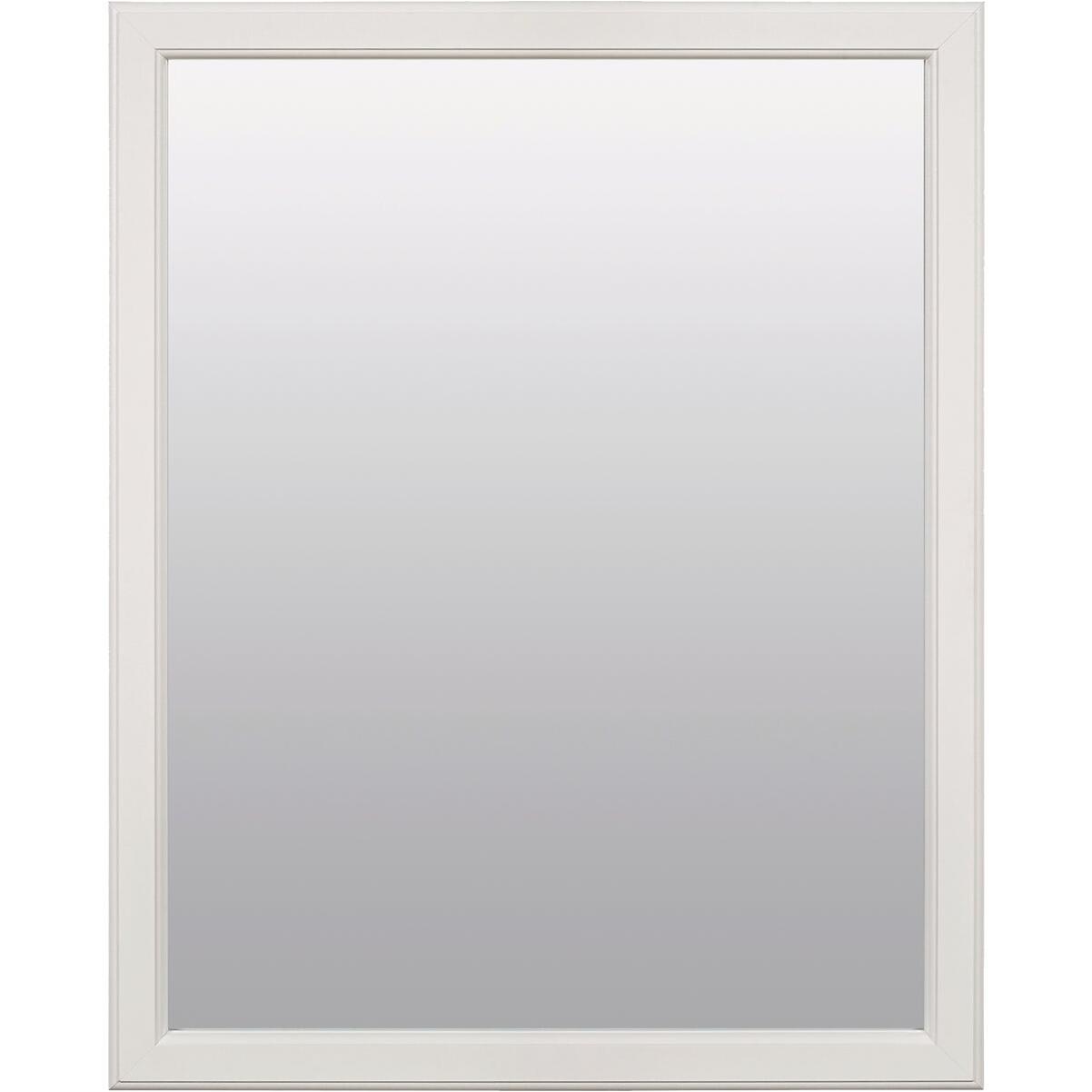 Zenna Home 20 In. x 25 In. White Framed Wall Mirror