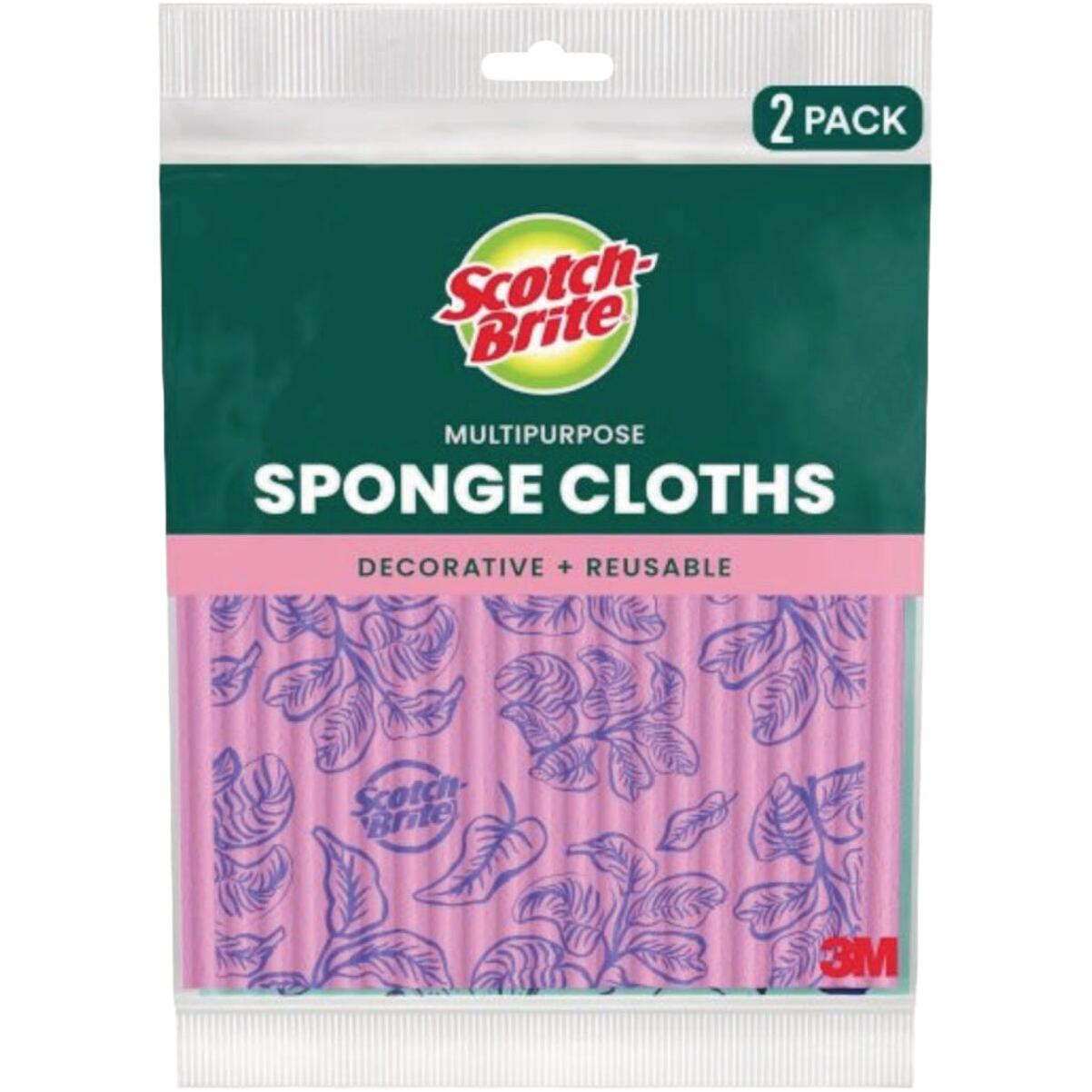 Scotch-Brite Multi-Purpose Printed Sponge Cloth (2-Pack)