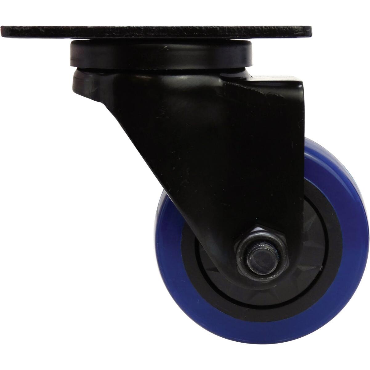 Shepherd Hardware 3 In. Blue Diamond TPU Swivel Plater Caster
