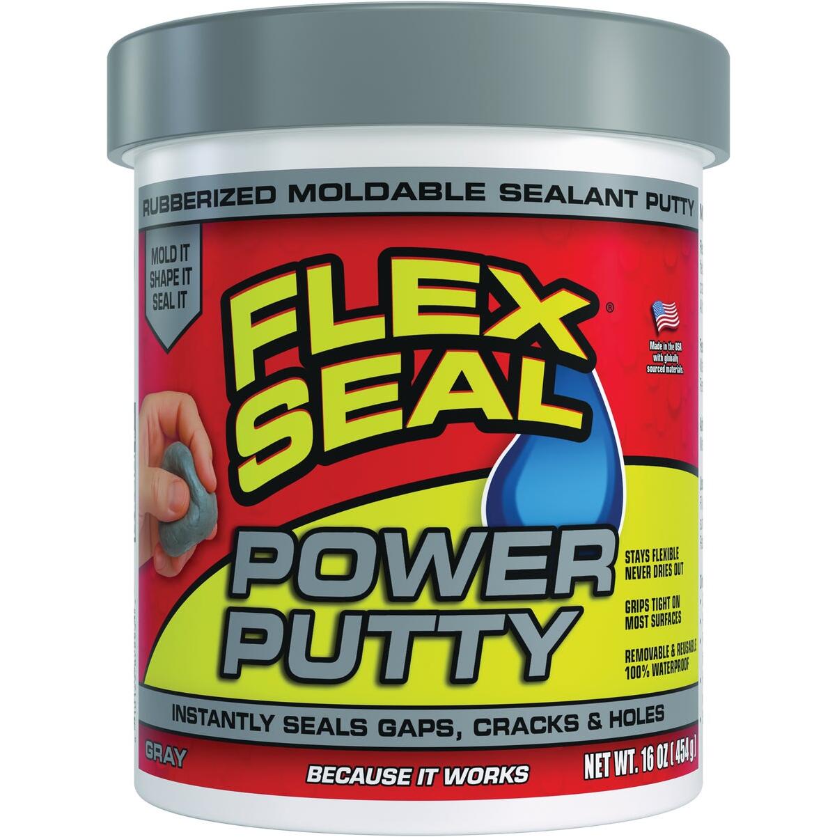 Flex Seal Power Putty 16 Oz. Gray Multi-Purpose Adhesive