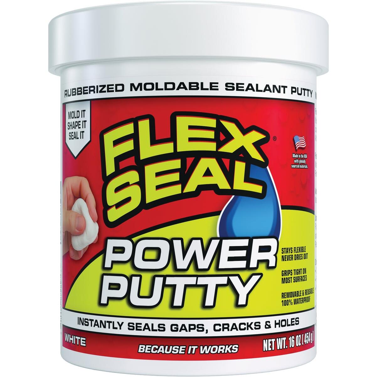 Flex Seal Power Putty 16 Oz. White Multi-Purpose Adhesive