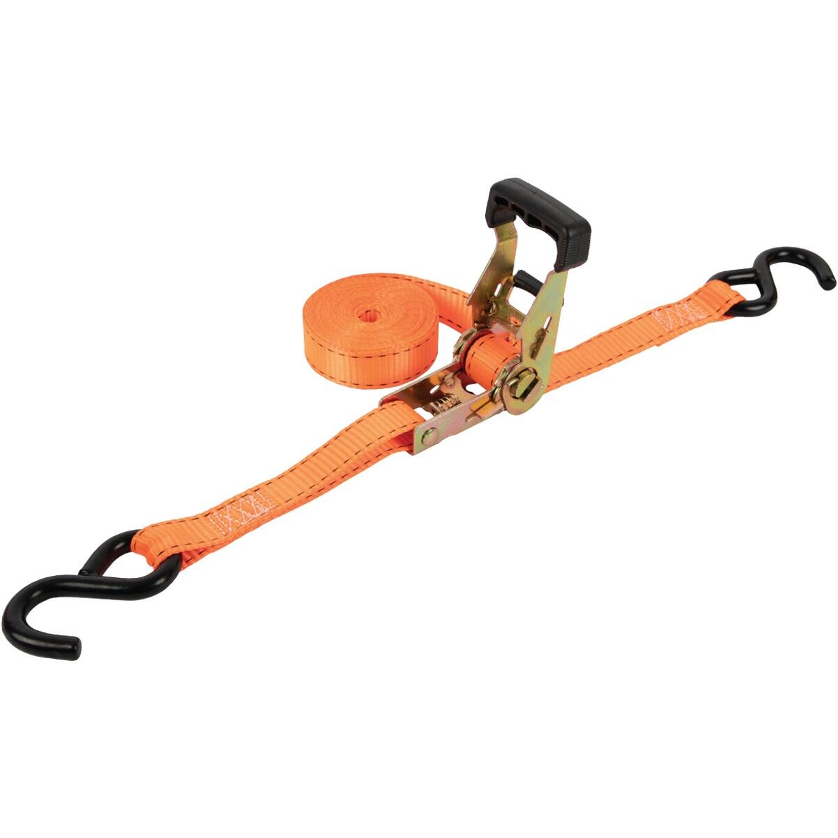 Erickson 1 In. x 15 Ft. 2000 Lb. Ratchet Tie-Down (2-Pack)