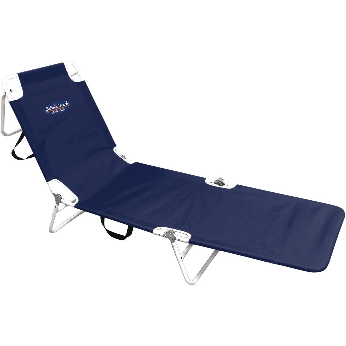 Cabana Beach Multiple Position Blue Folding Lounge Chair