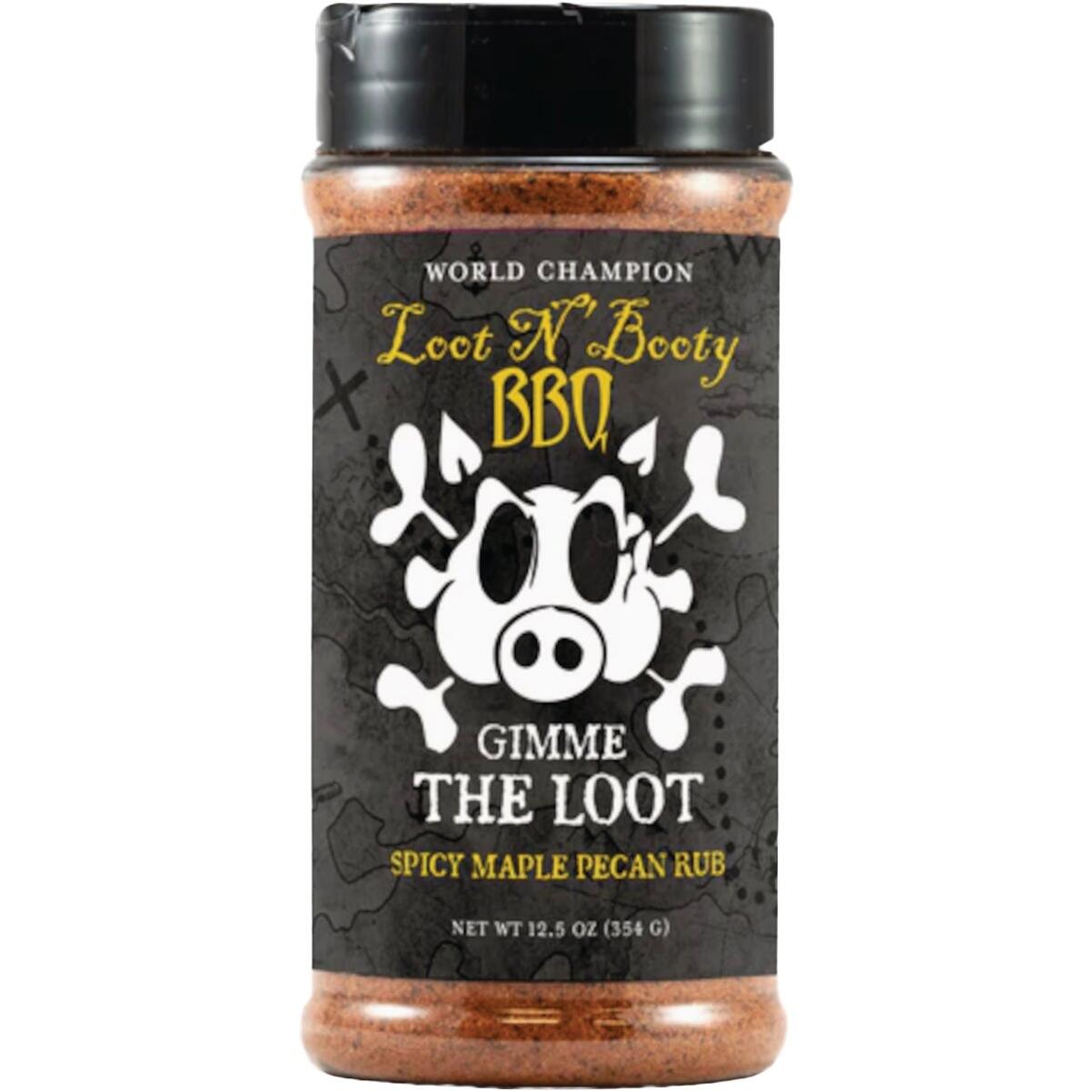Loot N' Booty 12.5 Oz. Gimme The Loot Spicy Maple Pecan Rub