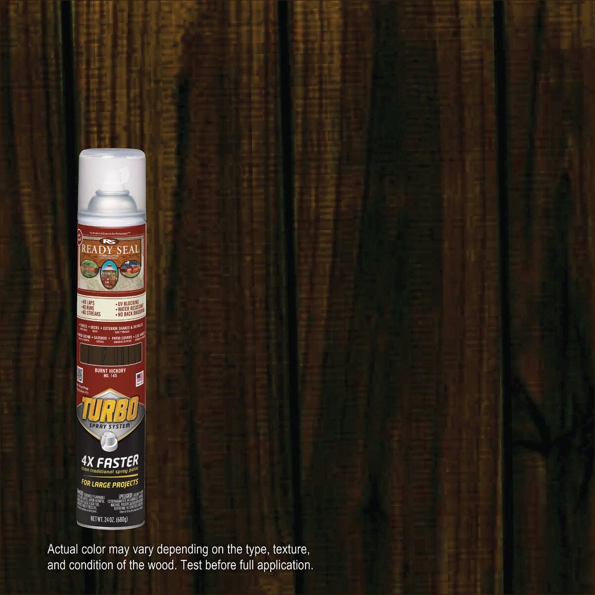 Ready Seal Turbo Spray Exterior Wood Stain, Burnt Hickory, 24 Oz.