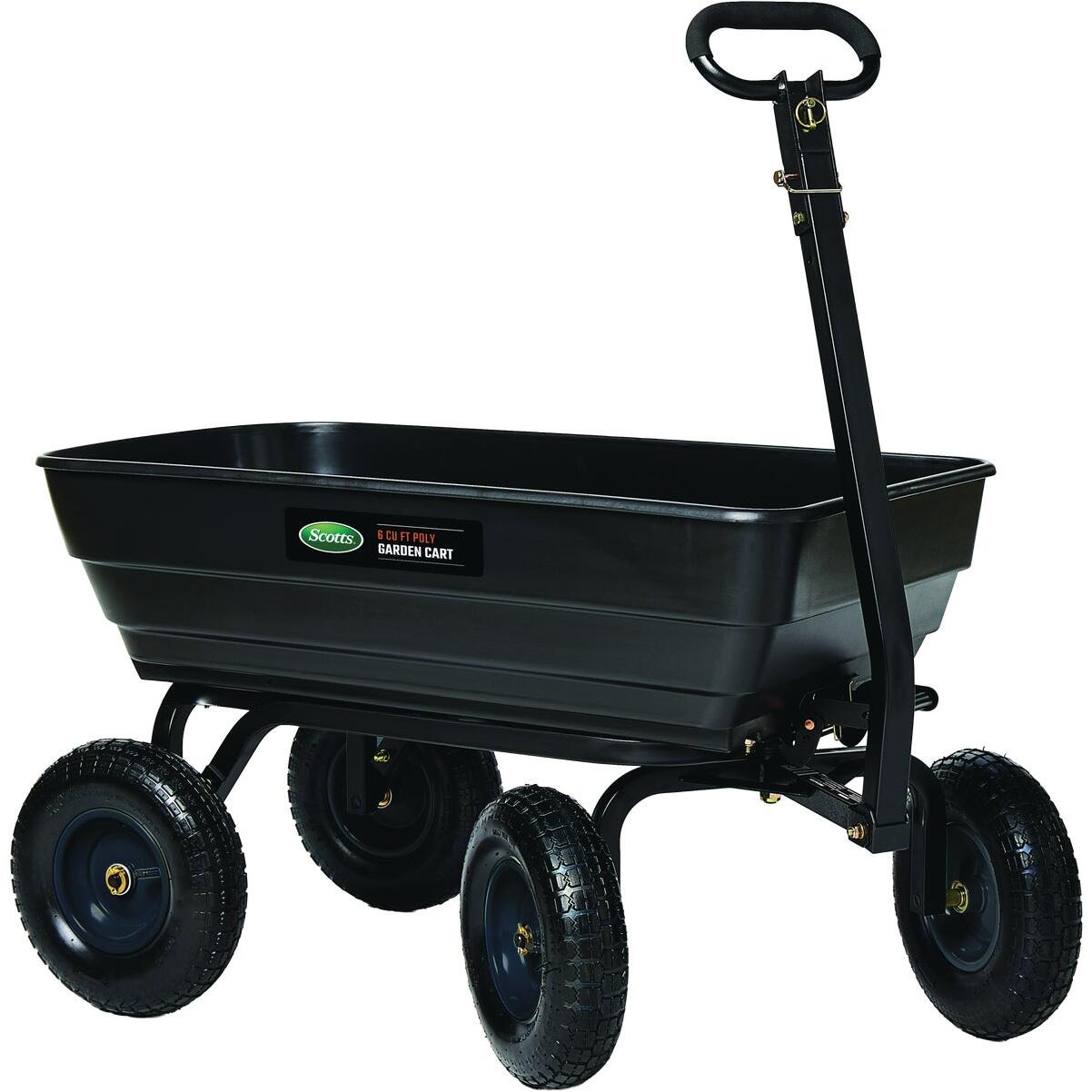Scotts 6 Cu. Ft. 600 Lb. Poly Garden Cart