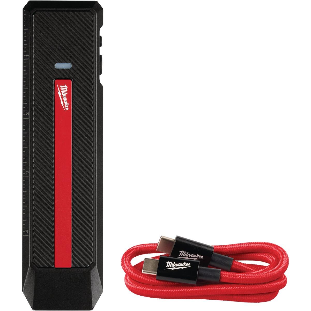 Milwaukee LED Rechargeable Flat Flashlight with Green Laser