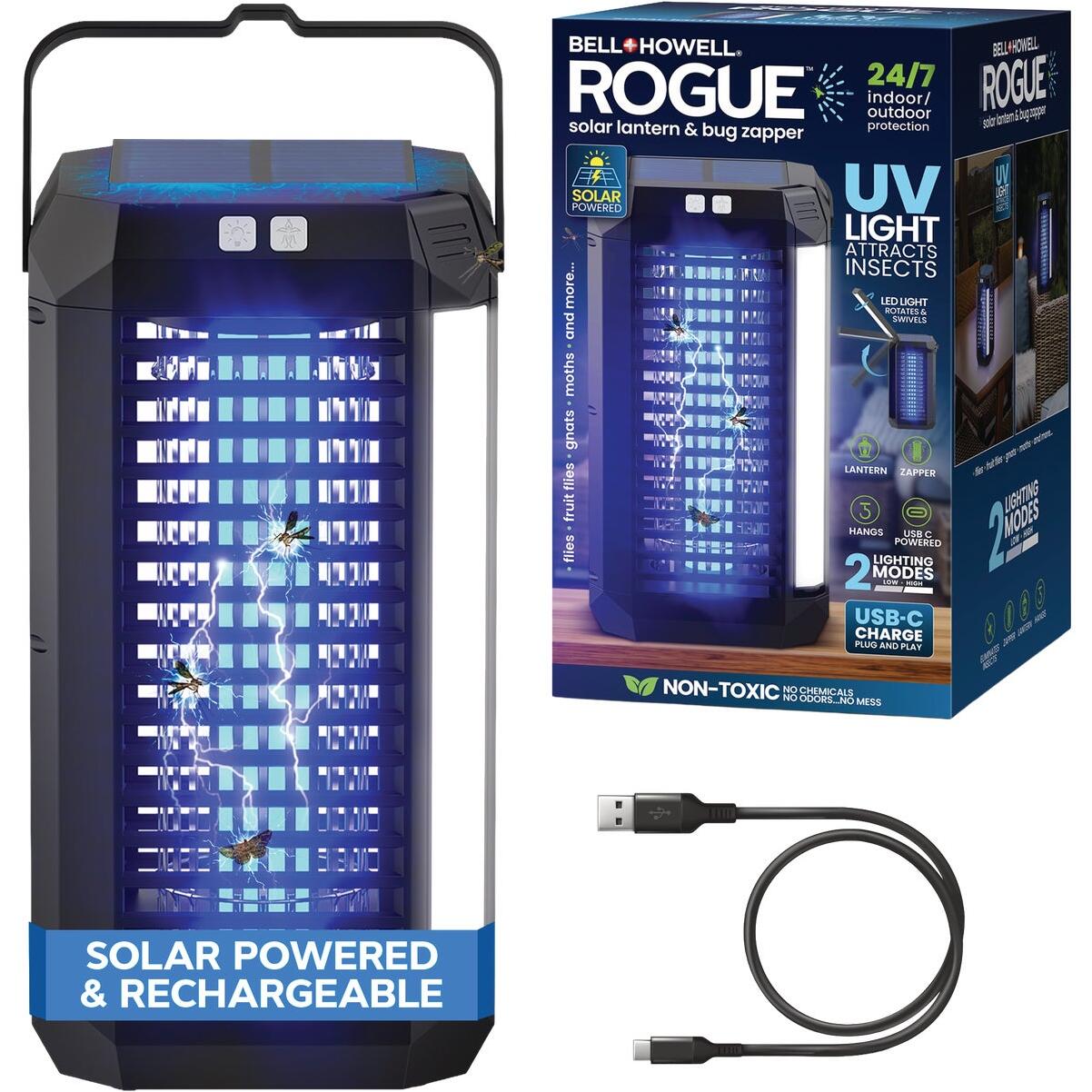 Bell+Howell Rogue Solar Lantern & Bug Zapper