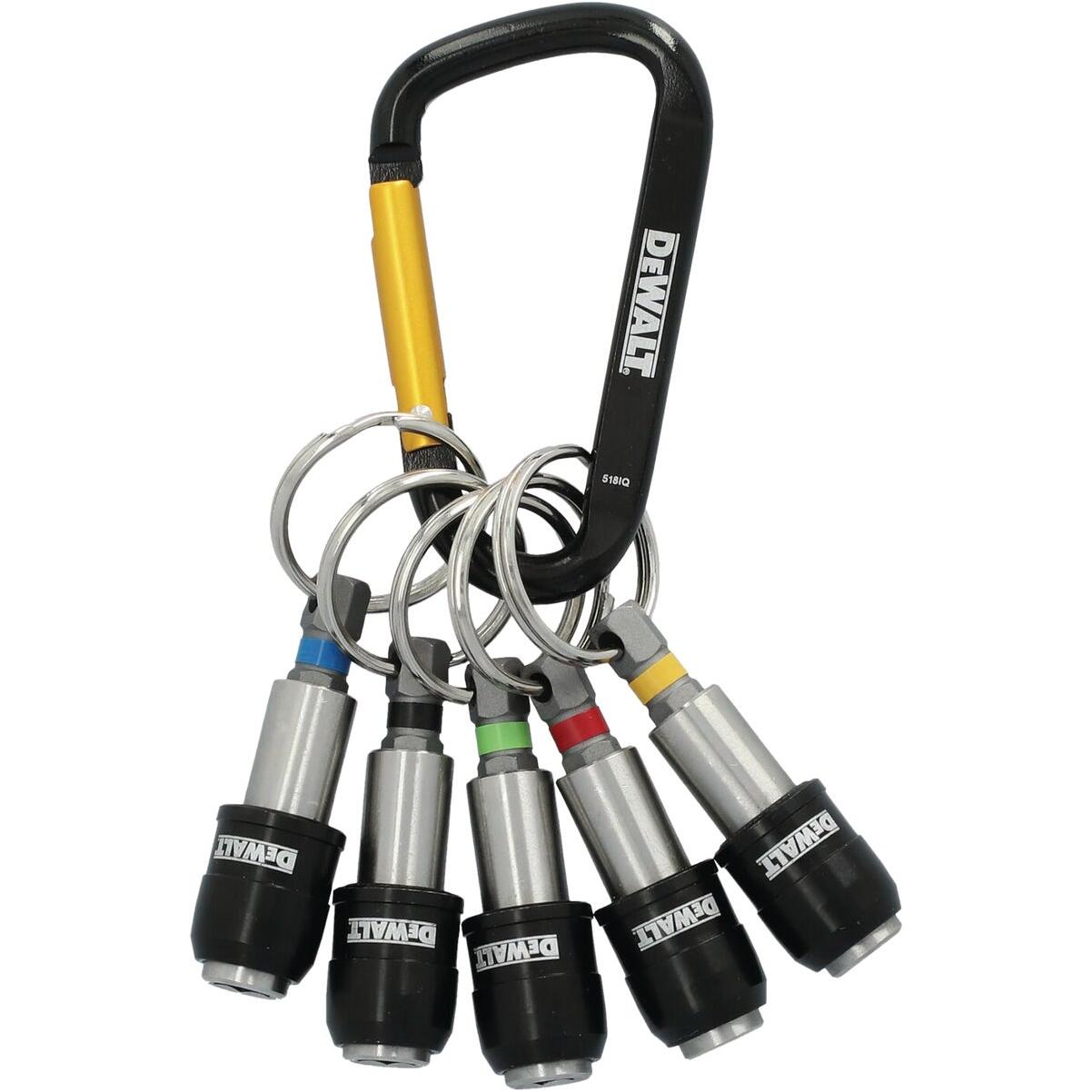 DEWALT Screwdriver Bit Holder Set with Carabiner (5-Piece)