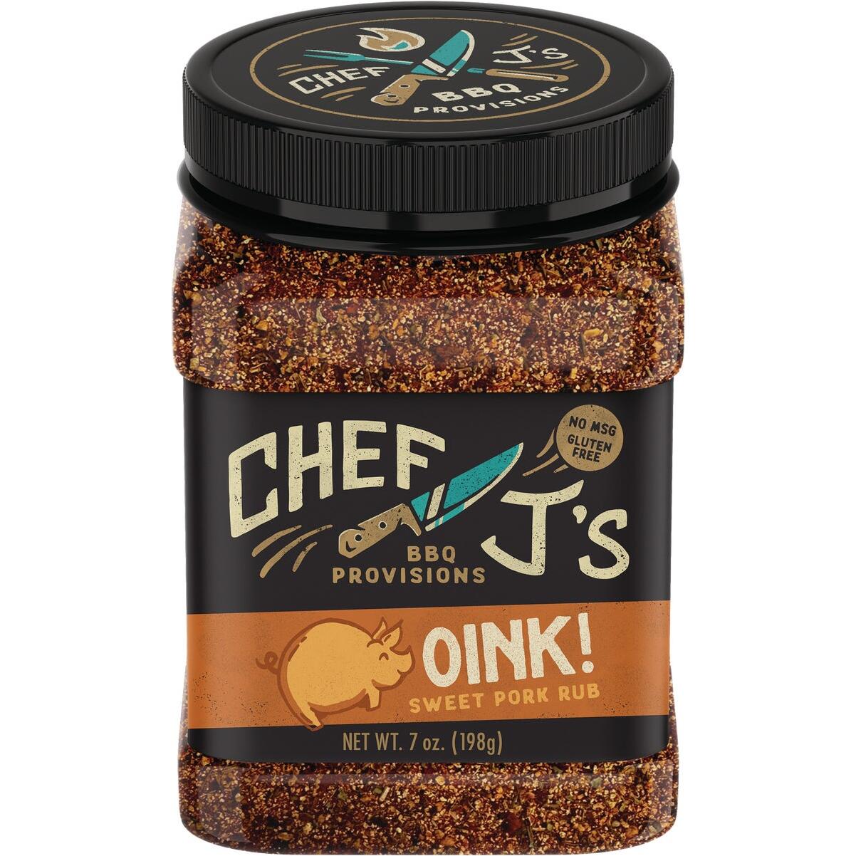Chef J's Oink! 7 Oz. Sweet Pork Rub