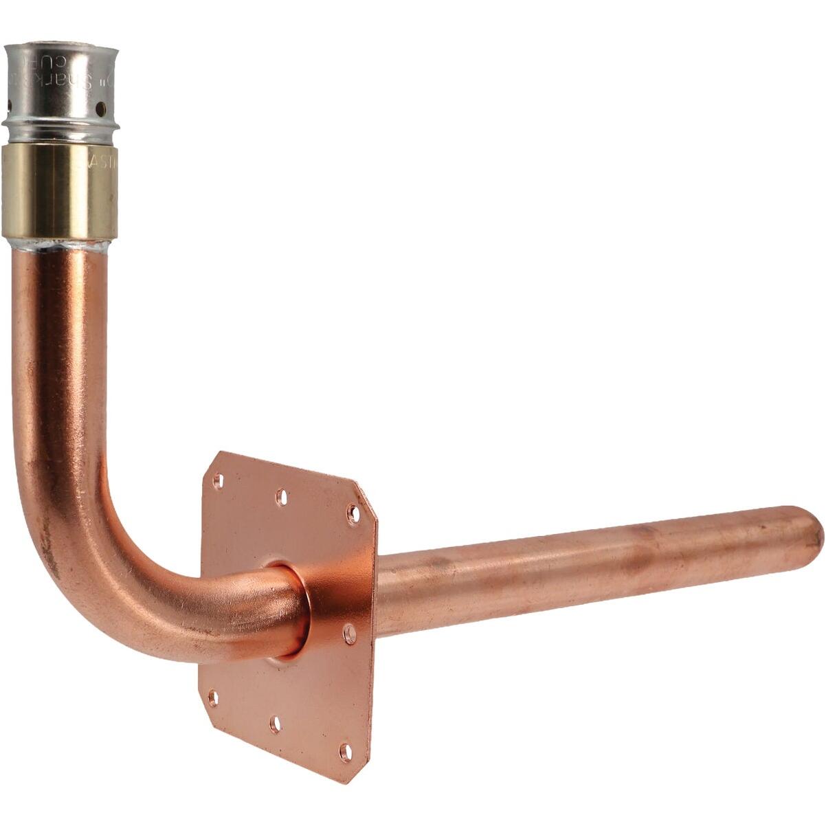 SharkBite 1/2 In. x Closed (4 In. x 8 In.) PEX Press Brass Stub-Out with Bracket