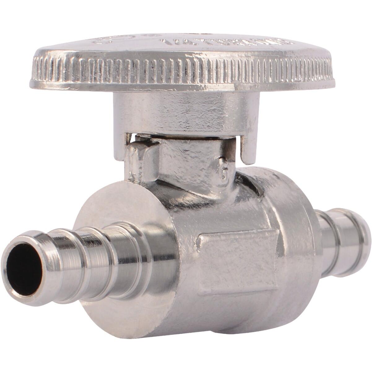 SharkBite 3/8 In. Barb PEX-B Quarter Turn Stop Straight Valve
