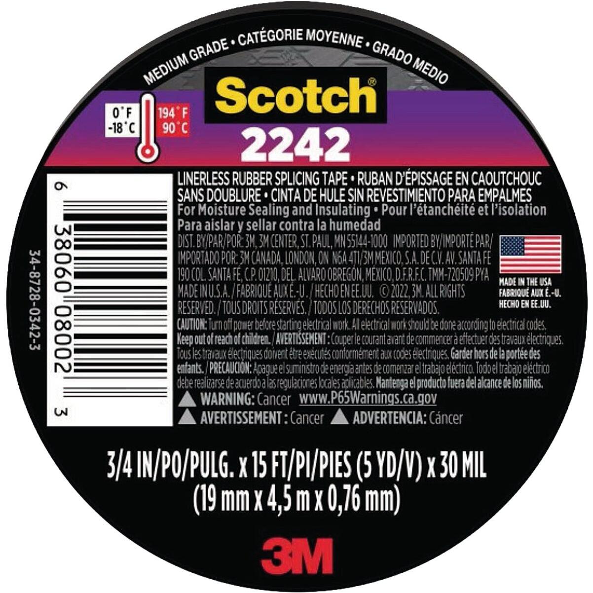 3M Scotch 2242 0.75 In. x 15 Ft. Electrical Splicing Tape