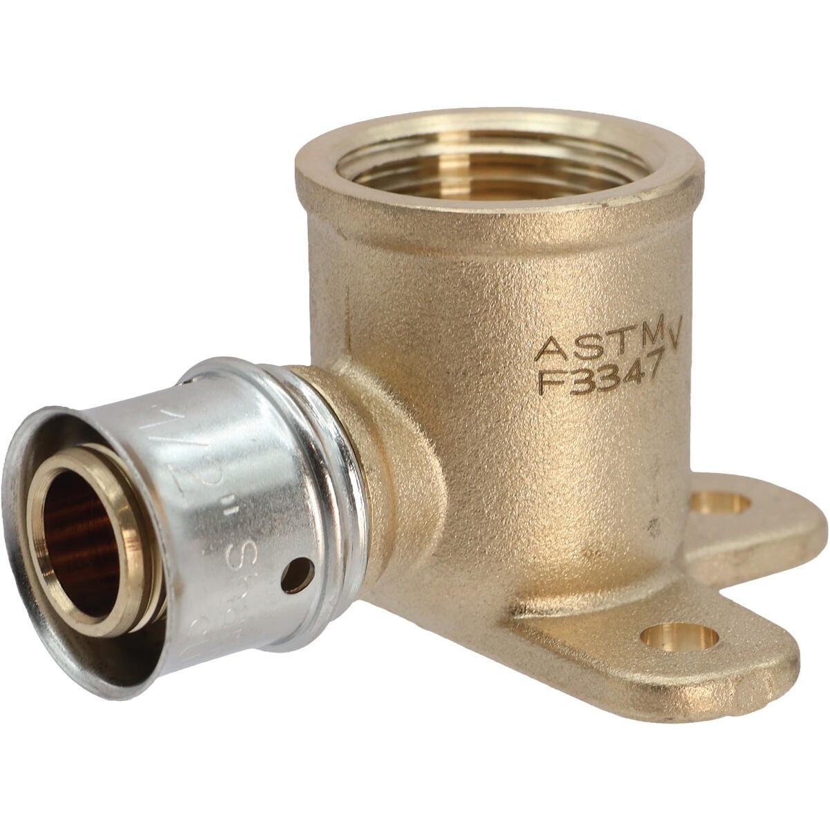 SharkBite 1/2 In. x 1/2 In. FNPT PEX Press Brass Drop Ear