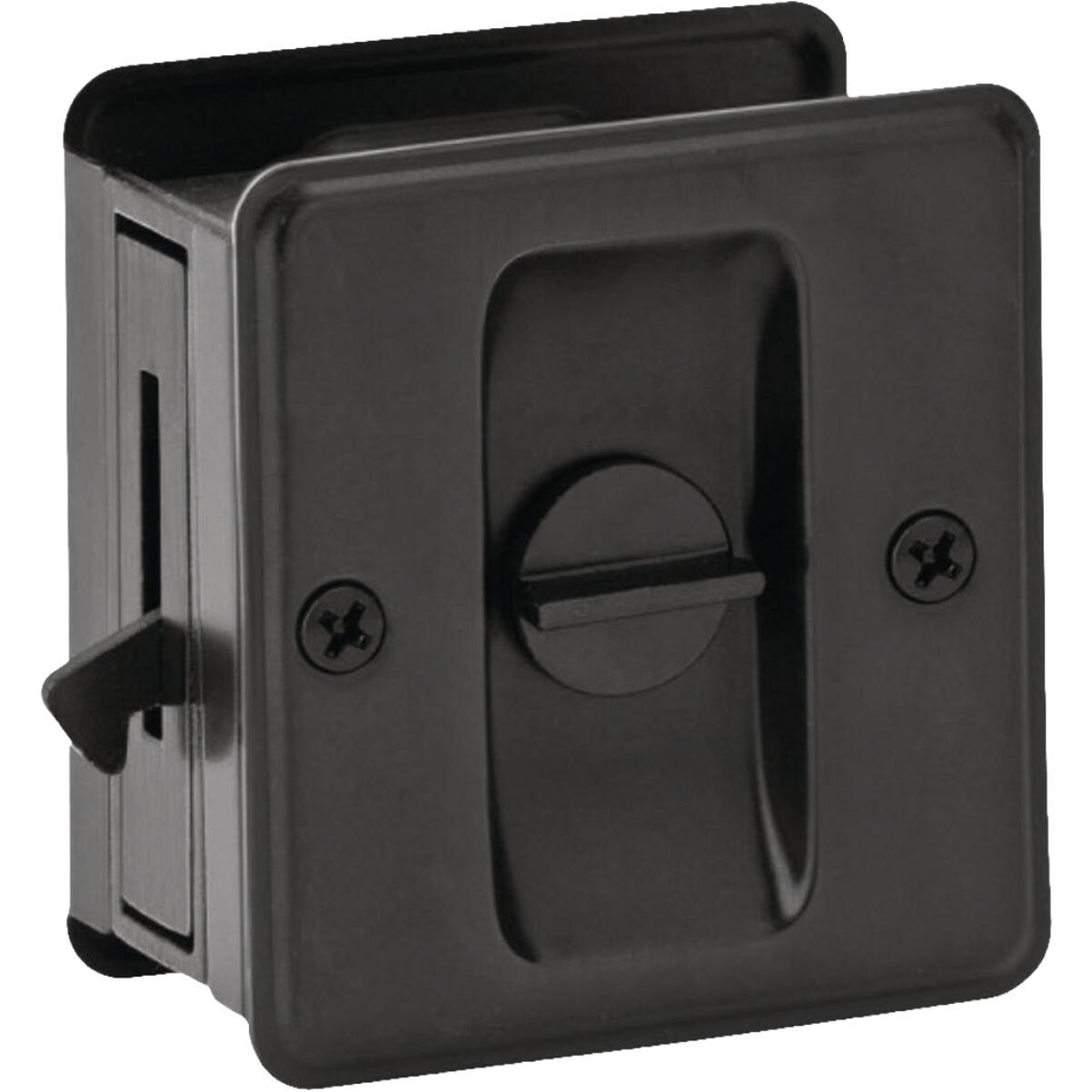 Schlage Matte Black Privacy Pocket Door Lock Pull