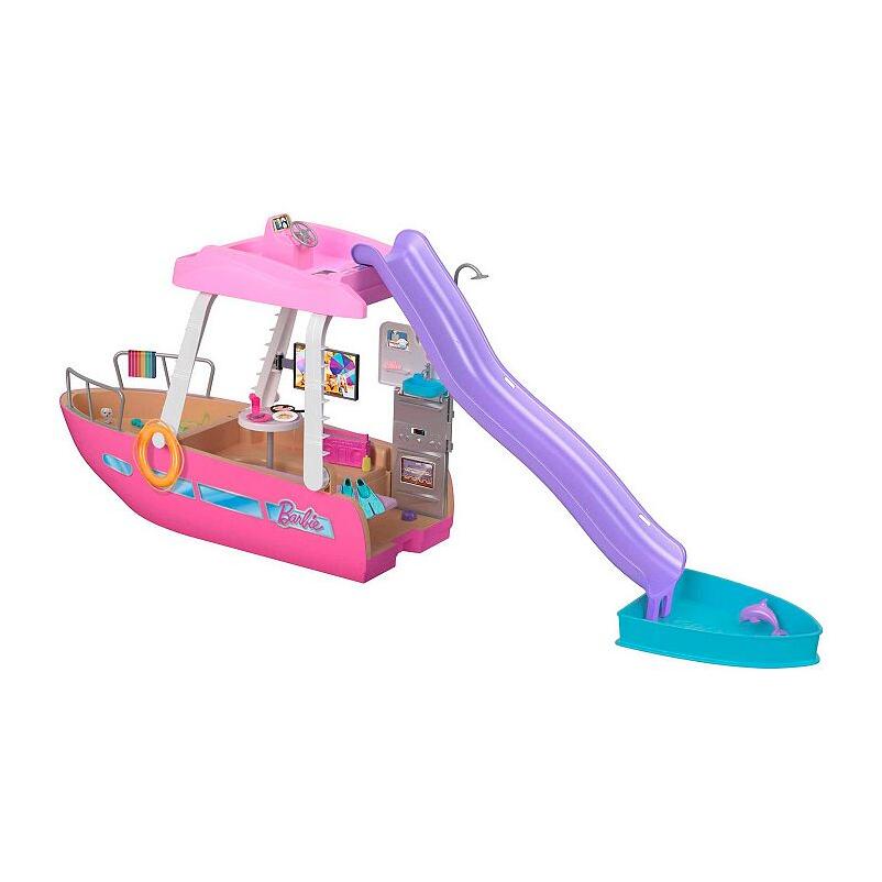Barbie Dream Boat Playset with 20+ Accessories Including Dolphin  Pool and Slide  Multicolor