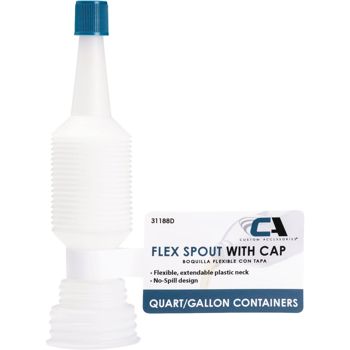 Custom Accessories Clear Flex Spout with Cap