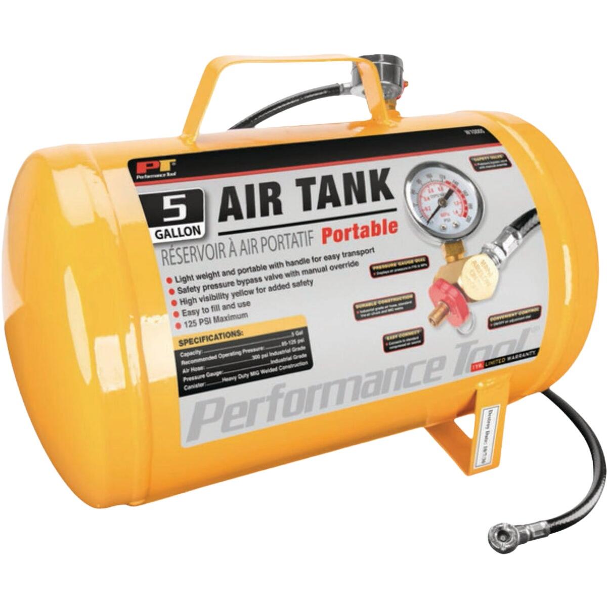 Performance Tool 5 Gal. Portable Shop Air Tank