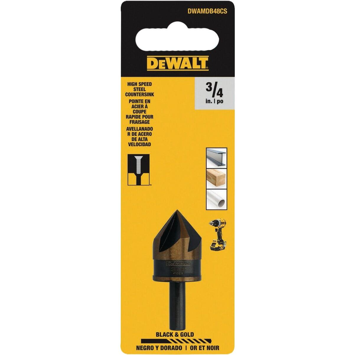 DEWALT 3/4 In. High-Speed Steel Countersink