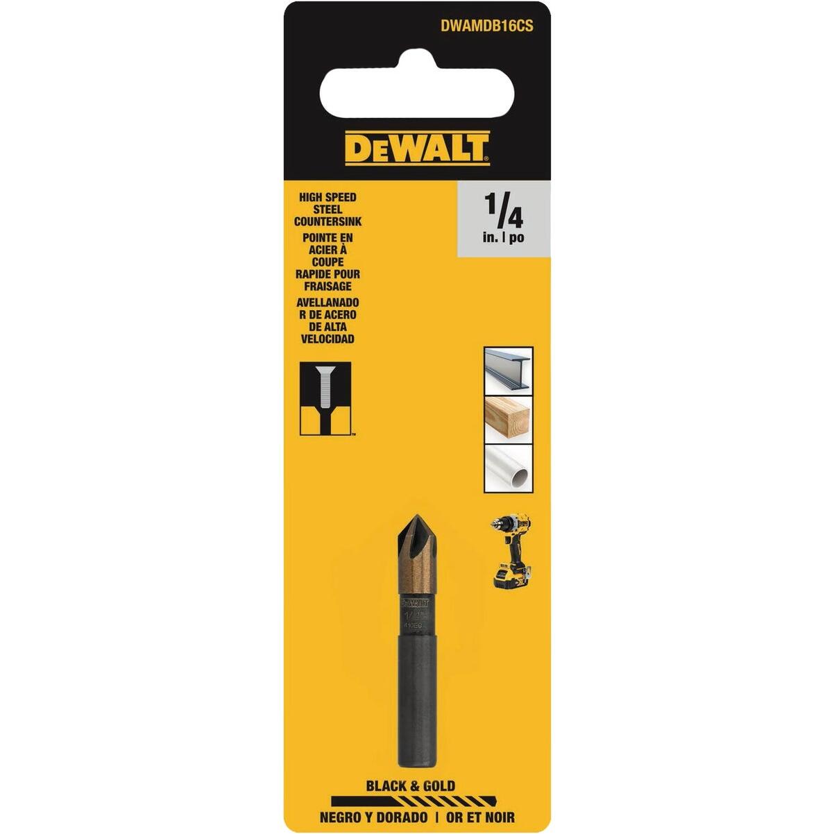DEWALT 1/4 In. High Speed Steel Countersink