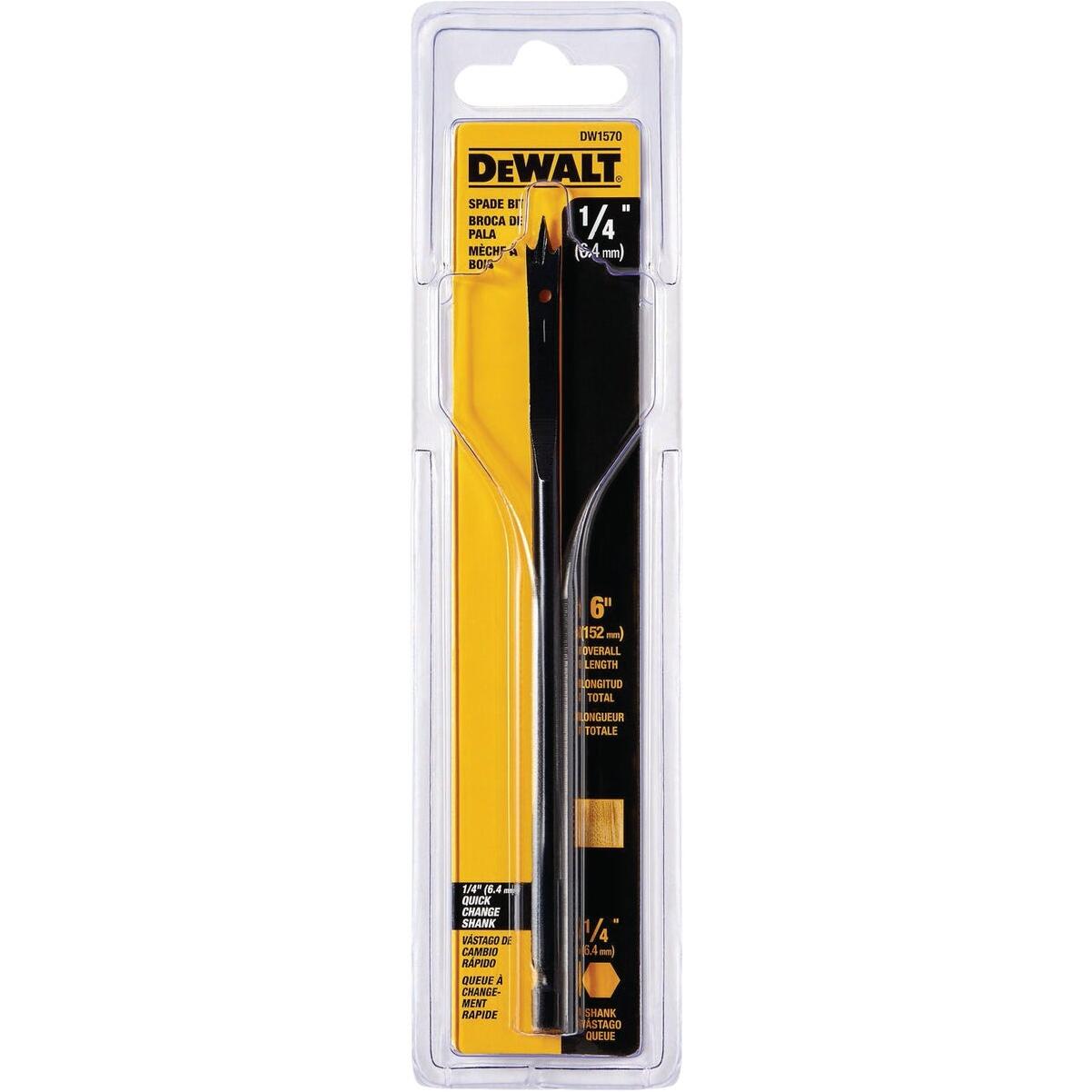 DEWALT 1/4 In. x 6 In. Wood Boring Bit