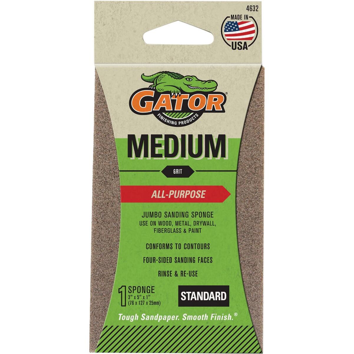 Gator 3 In. x 5 In. 60-Grit Jumbo Sanding Sponge