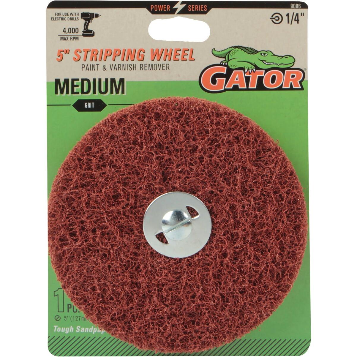 Gator 5 In. Medium Grit Drill-Mount Stripping Wheel
