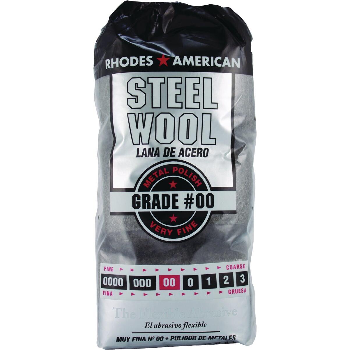 Rhodes American #00 Very Fine Steel Wool Pads (12-Pack)