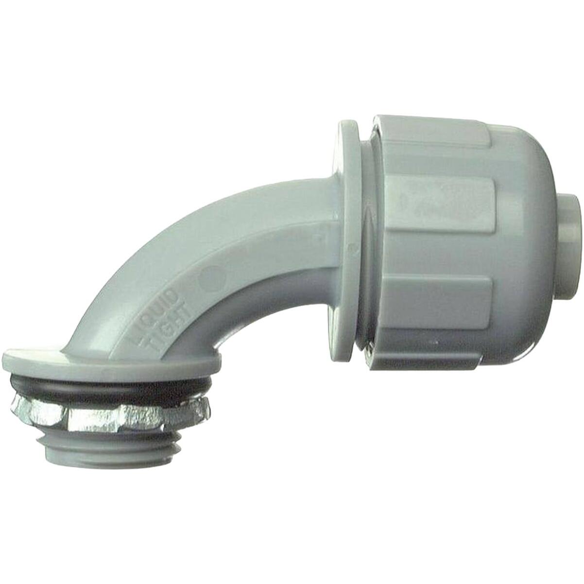 Halex 1 In. 90 Deg. Liquid Tight PVC Quick Set Connector