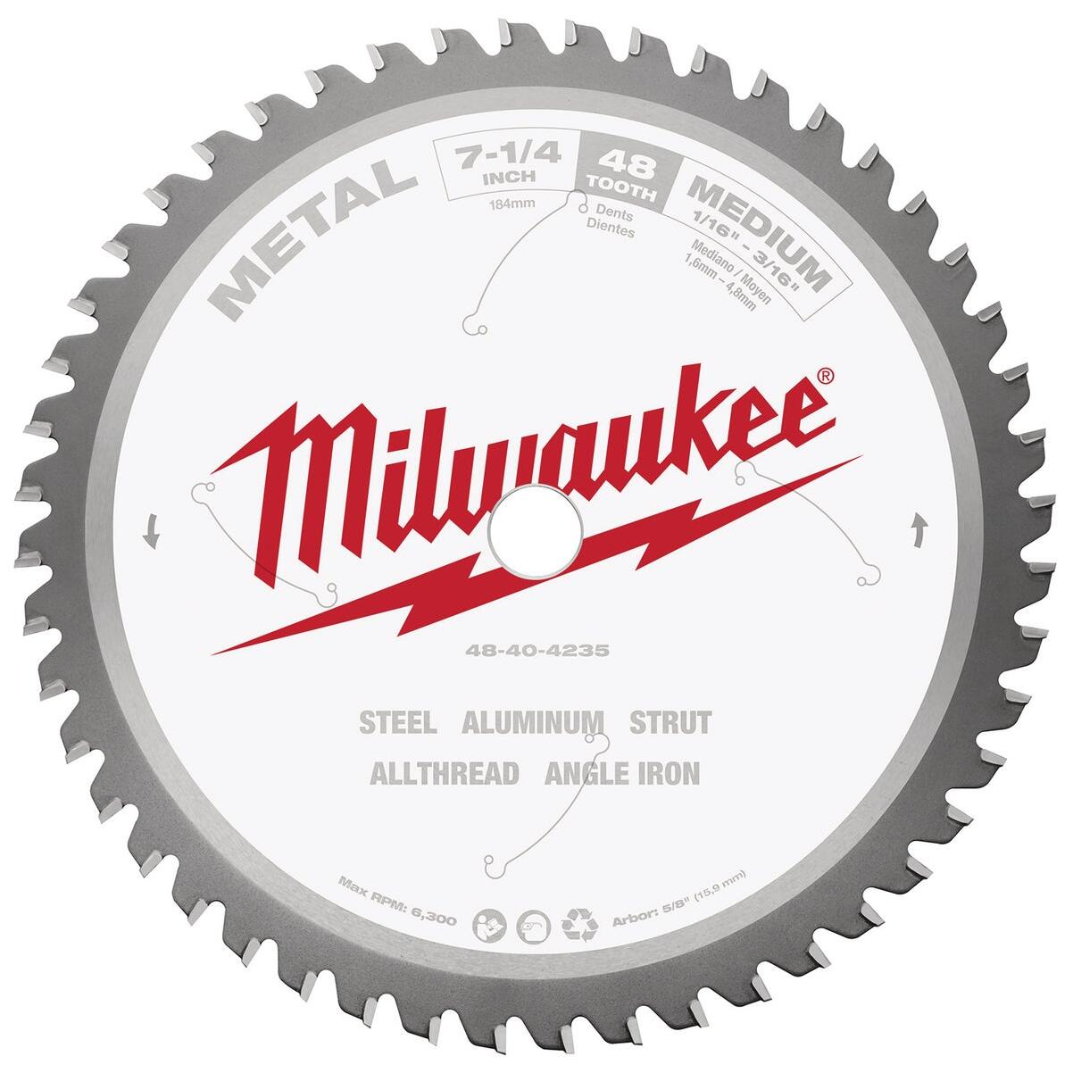 Milwaukee 7-1/4 In. 48-Tooth Metal Circular Saw Blade