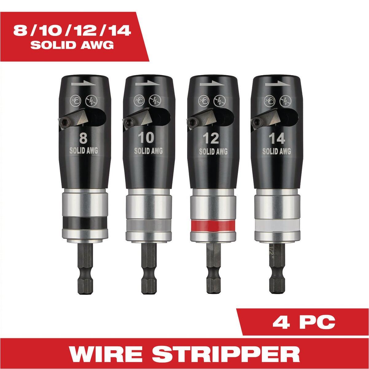 Milwaukee Solid Wire Stripper Set (4-Piece)