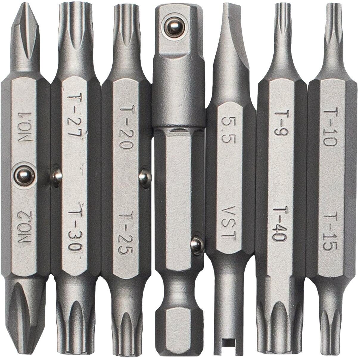 Channellock 13-in-1 Ratcheting Screwdriver Automotive Replacement Bits (7-Piece)