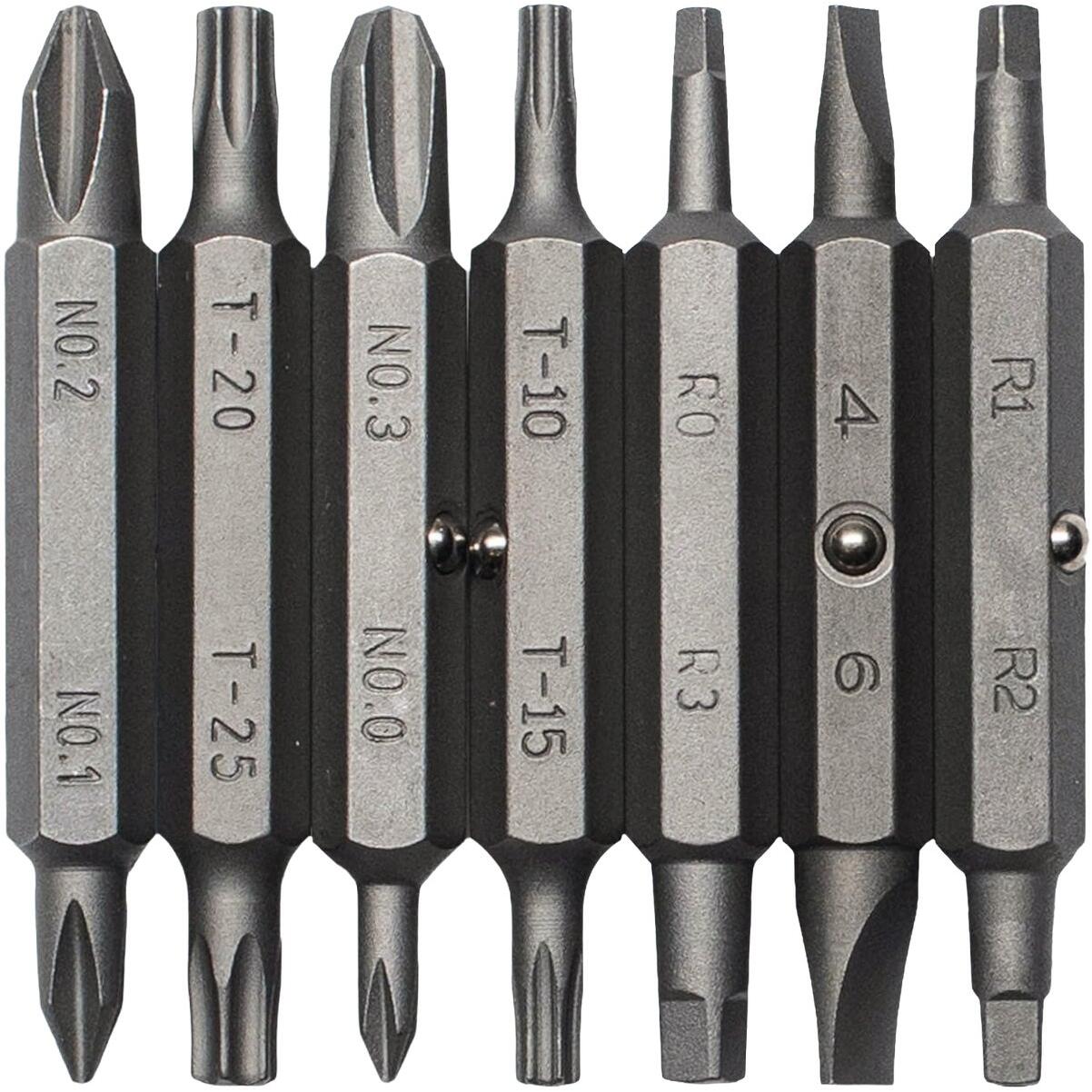 Channellock 13-in-1 Ratcheting Screwdriver Original Replacement Bits (7-Piece)