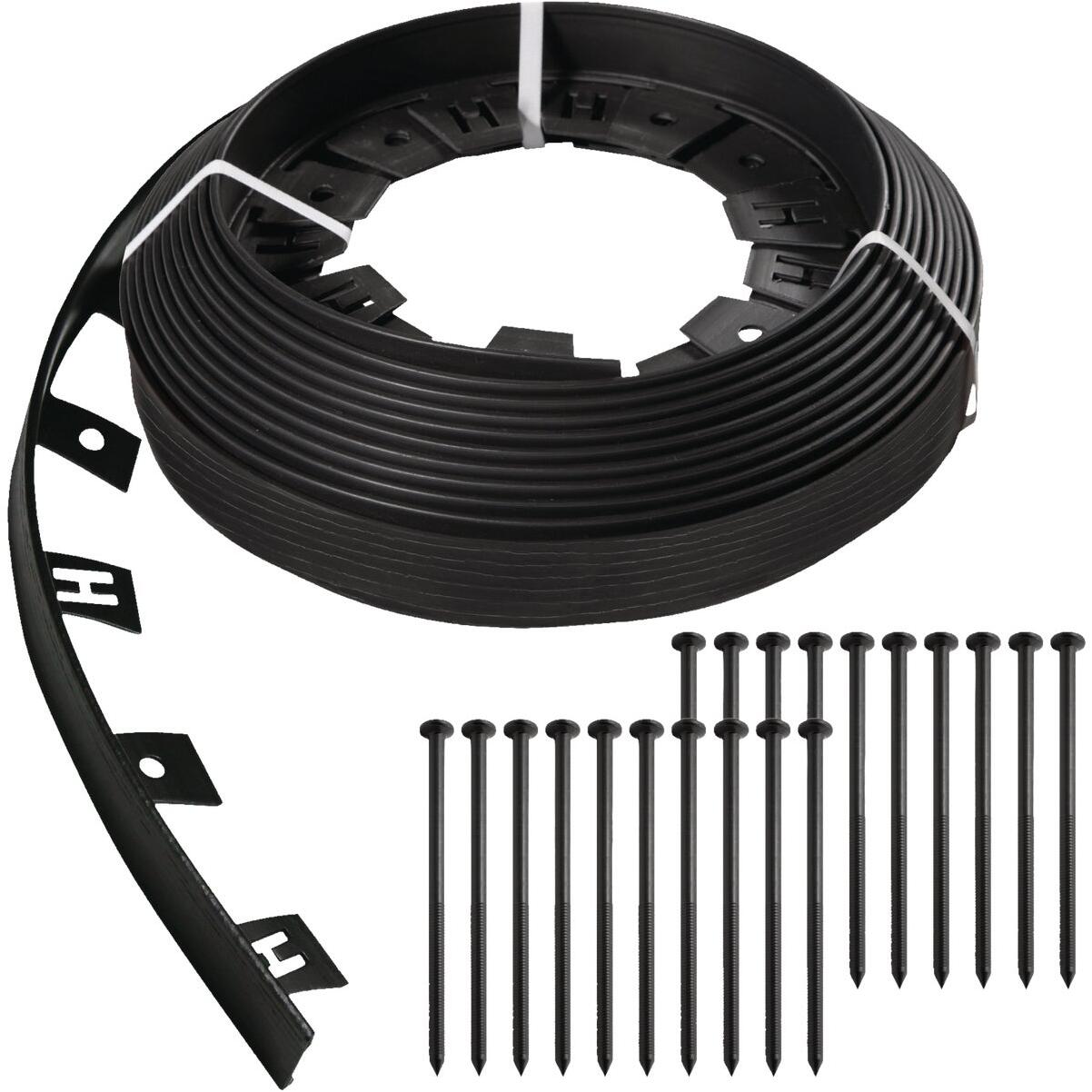 Master Mark Dig-Free 1.5 In. H. x 50 Ft. L. Black Recycled Plastic Landscape Edging