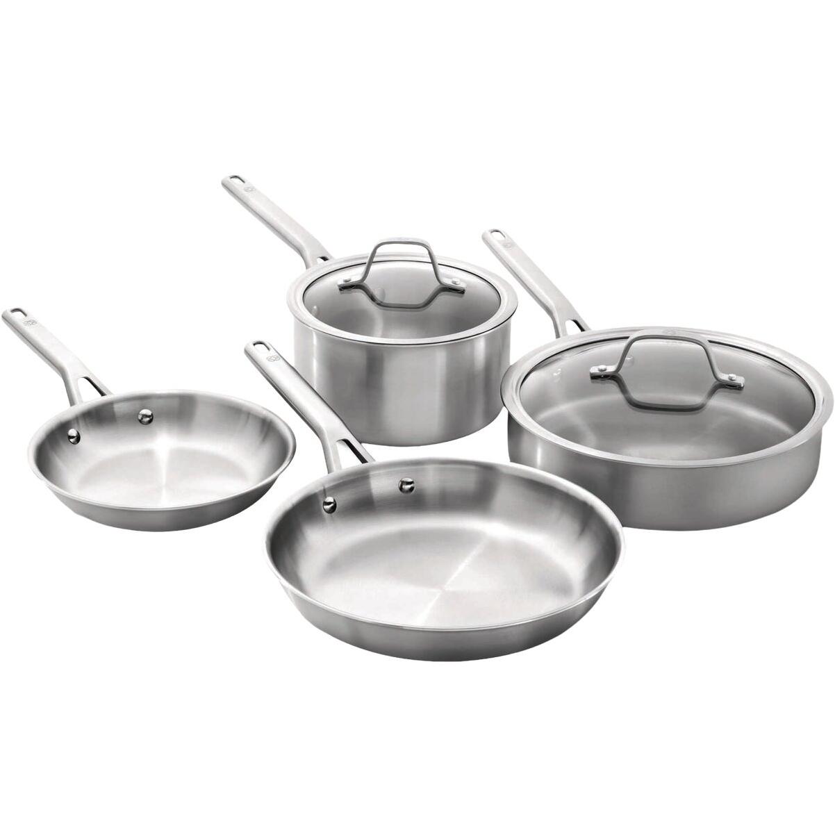 Calphalon Stainless Steel 6-Piece Cookware Set, Silver
