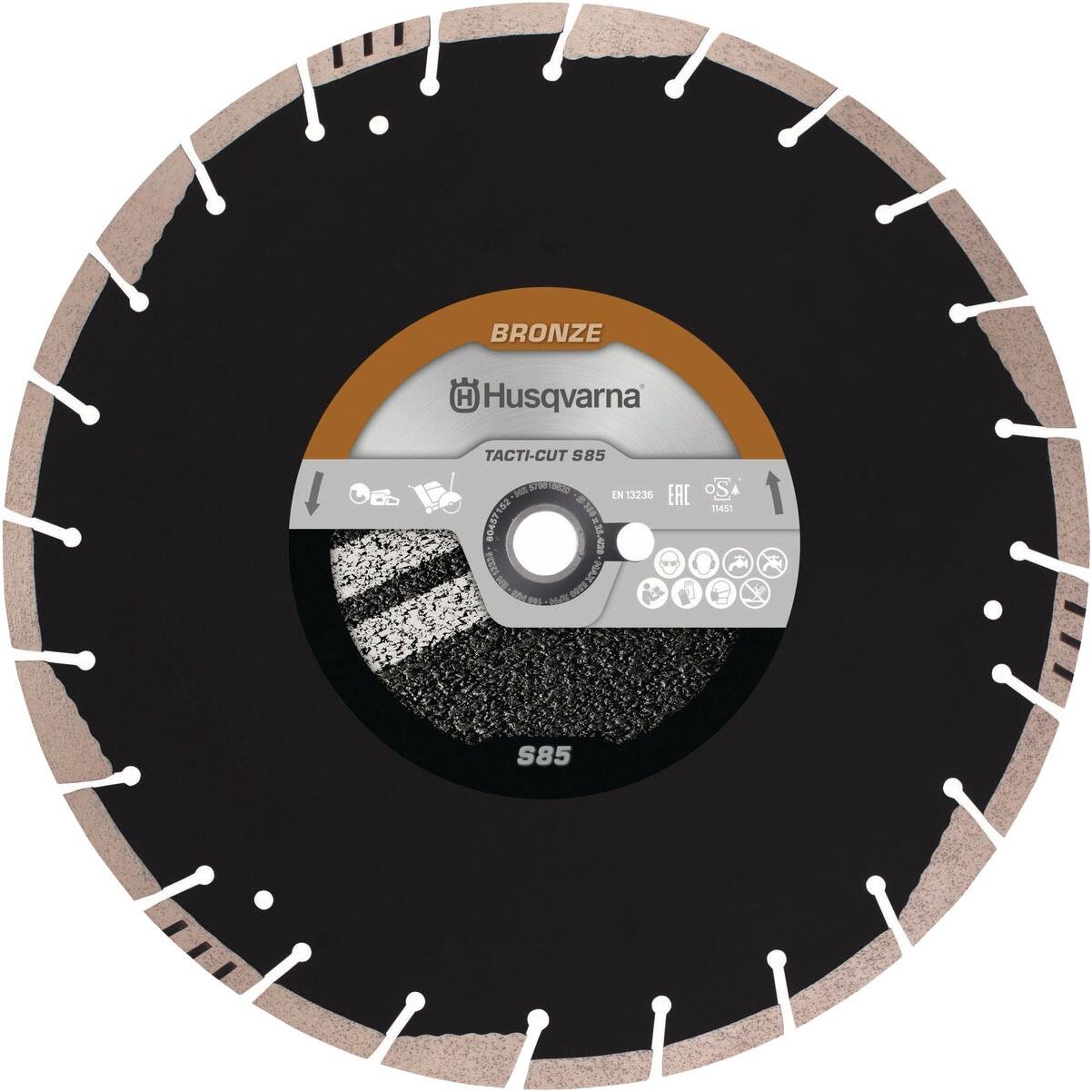 Husqvarna 14 In. Tacti-Cut S85 Continuous Rim Diamond Blade