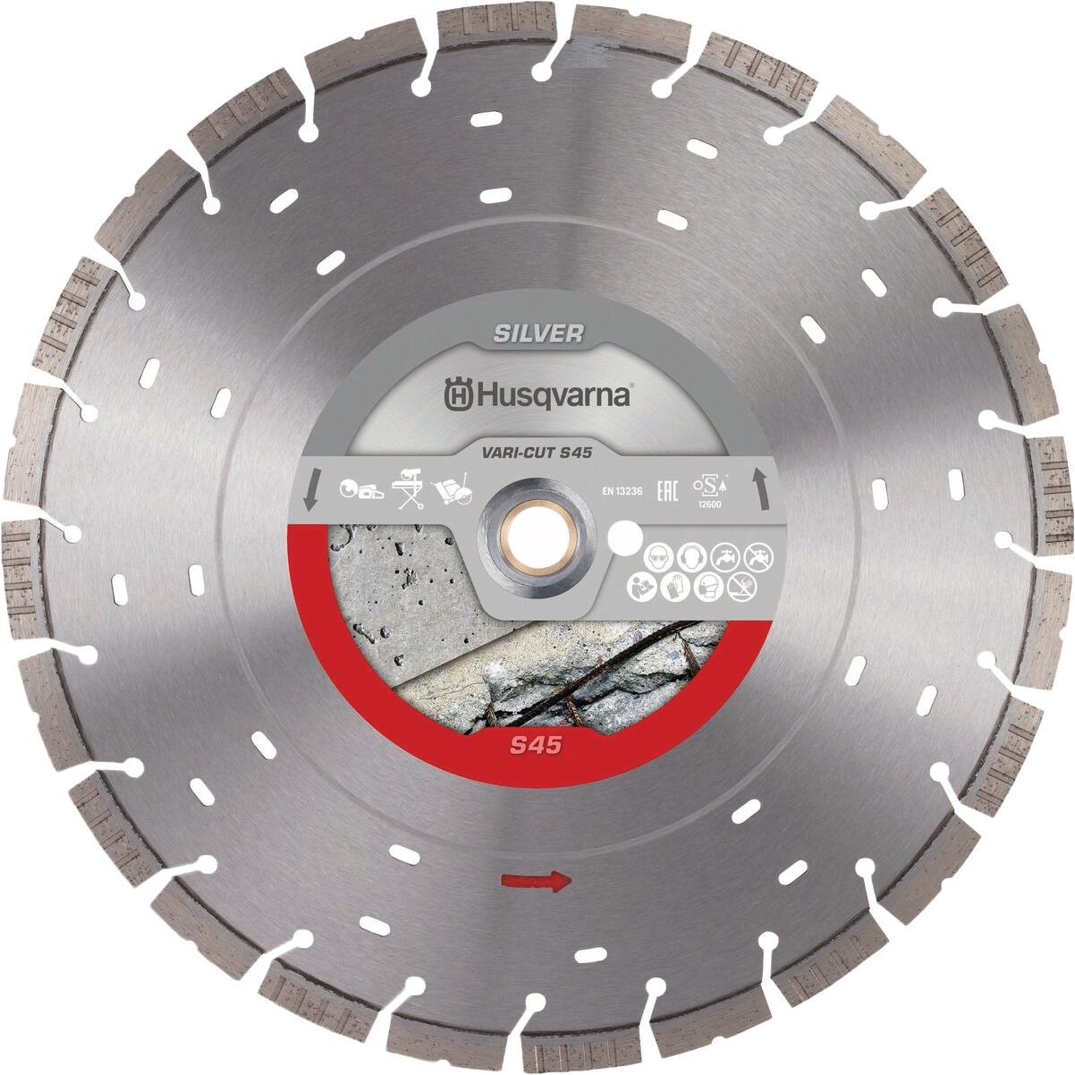 Husqvarna 14 In. Vari-Cut S45 Segmented Rim Diamond Blade
