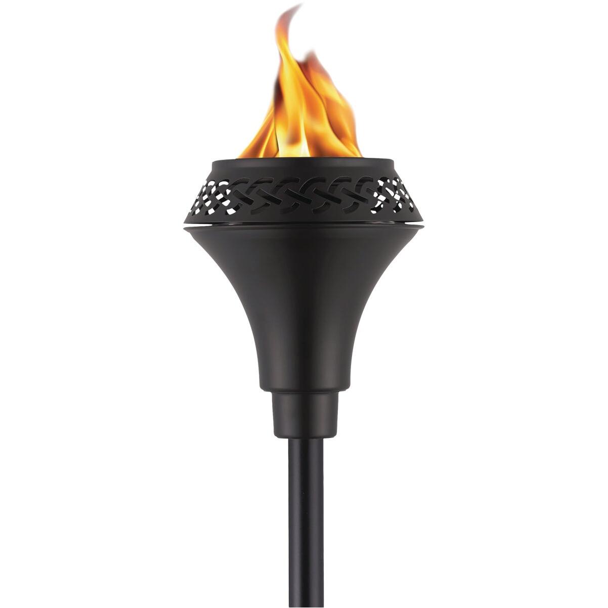 TIKI Island King 65 In. Black Metal Torch
