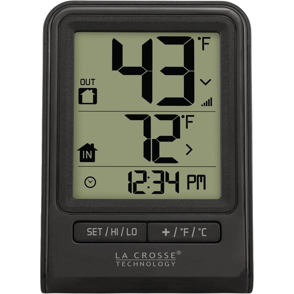 La Crosse Technology Black Wireless Thermometer