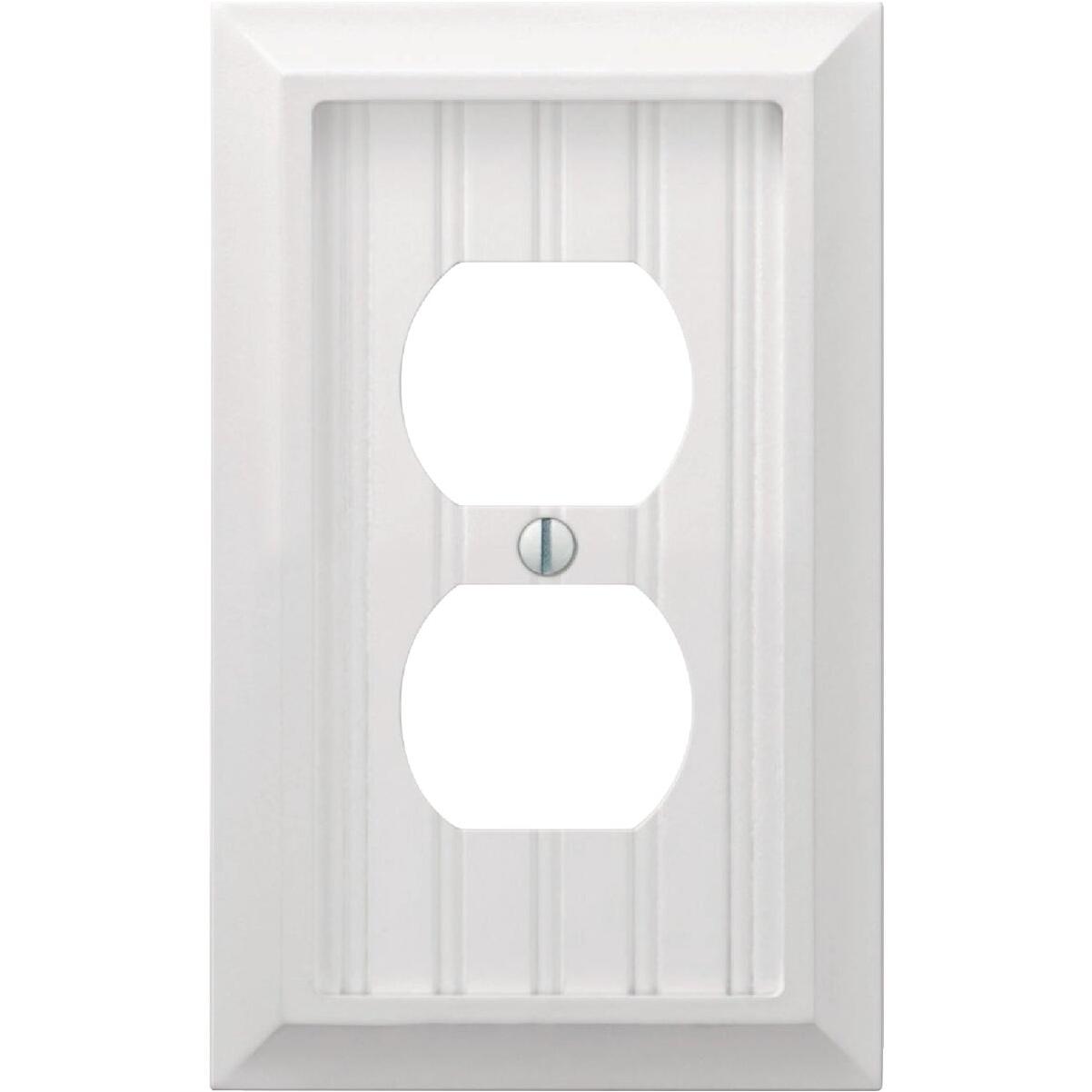Amerelle Cottage 1-Gang White Duplex Wall Plate