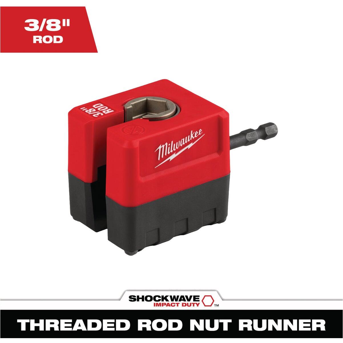 Milwaukee SHOCKWAVE 3/8 In. Impact Duty Threaded Rod Nut Runner